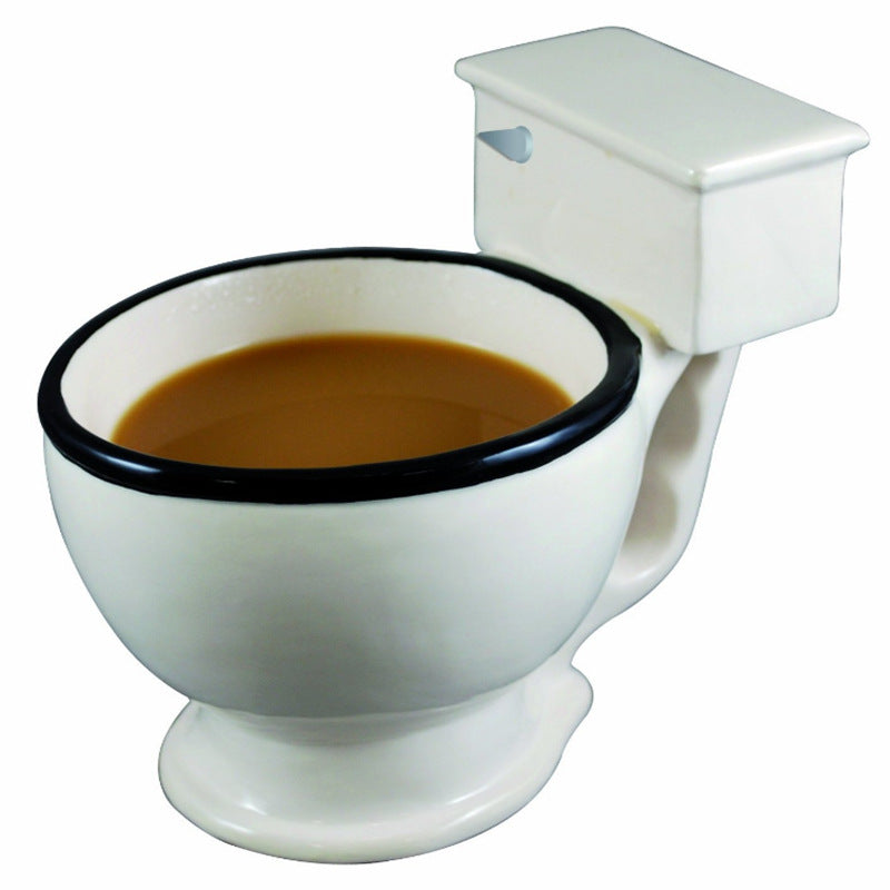 Toilet Ceramic Coffee Mug with Handle
