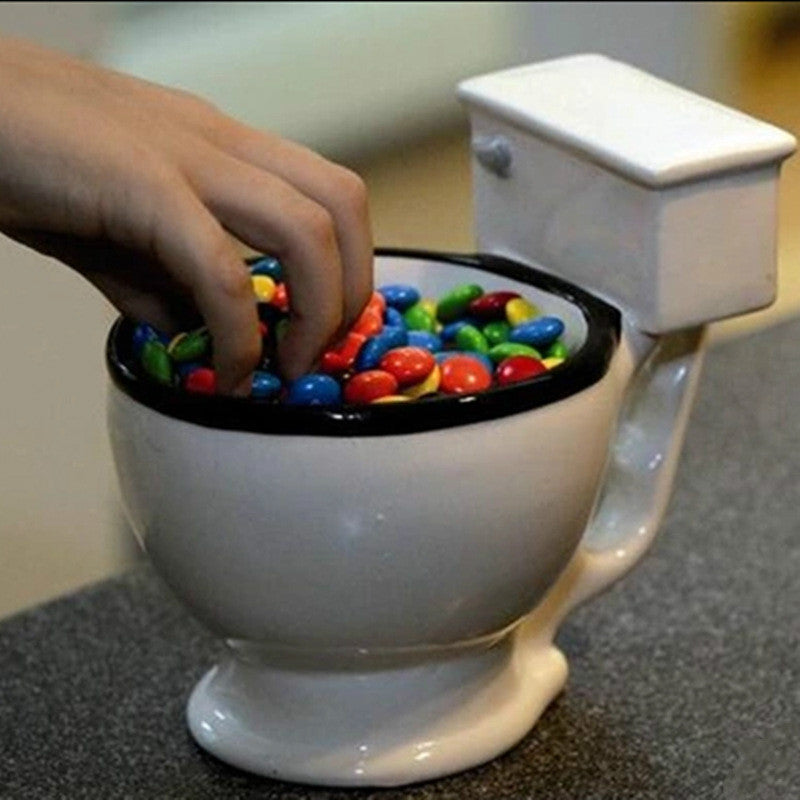 Toilet Ceramic Coffee Mug with Handle