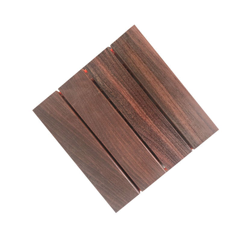 Traditional Interlocking Wood Composite Outdoor Floor Tiles