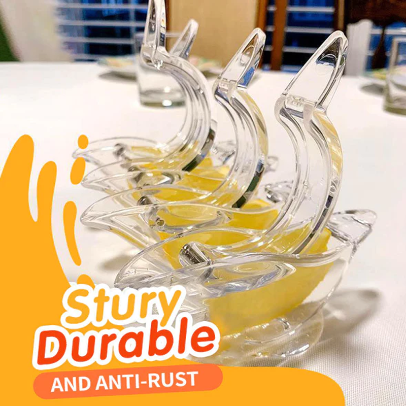 Transparent Manual Lemon Juicer with Bird Design