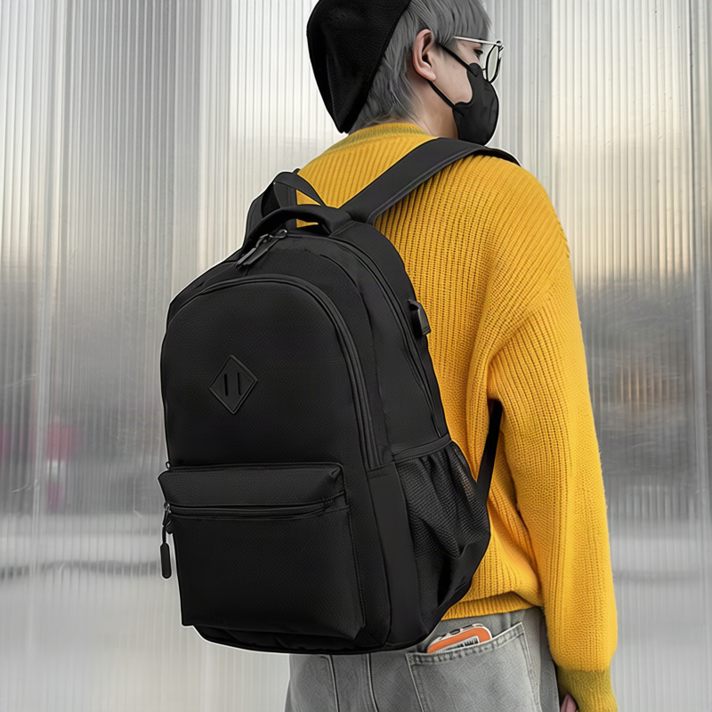 Travel Backpack, 36–55 L, Striped Pattern