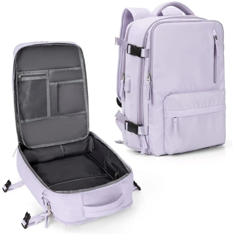 Travel Backpack with Shoe Compartment and USB Port