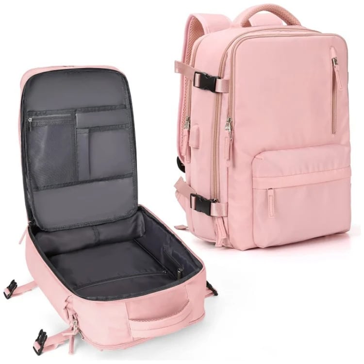 Travel Backpack with Shoe Compartment and USB Port