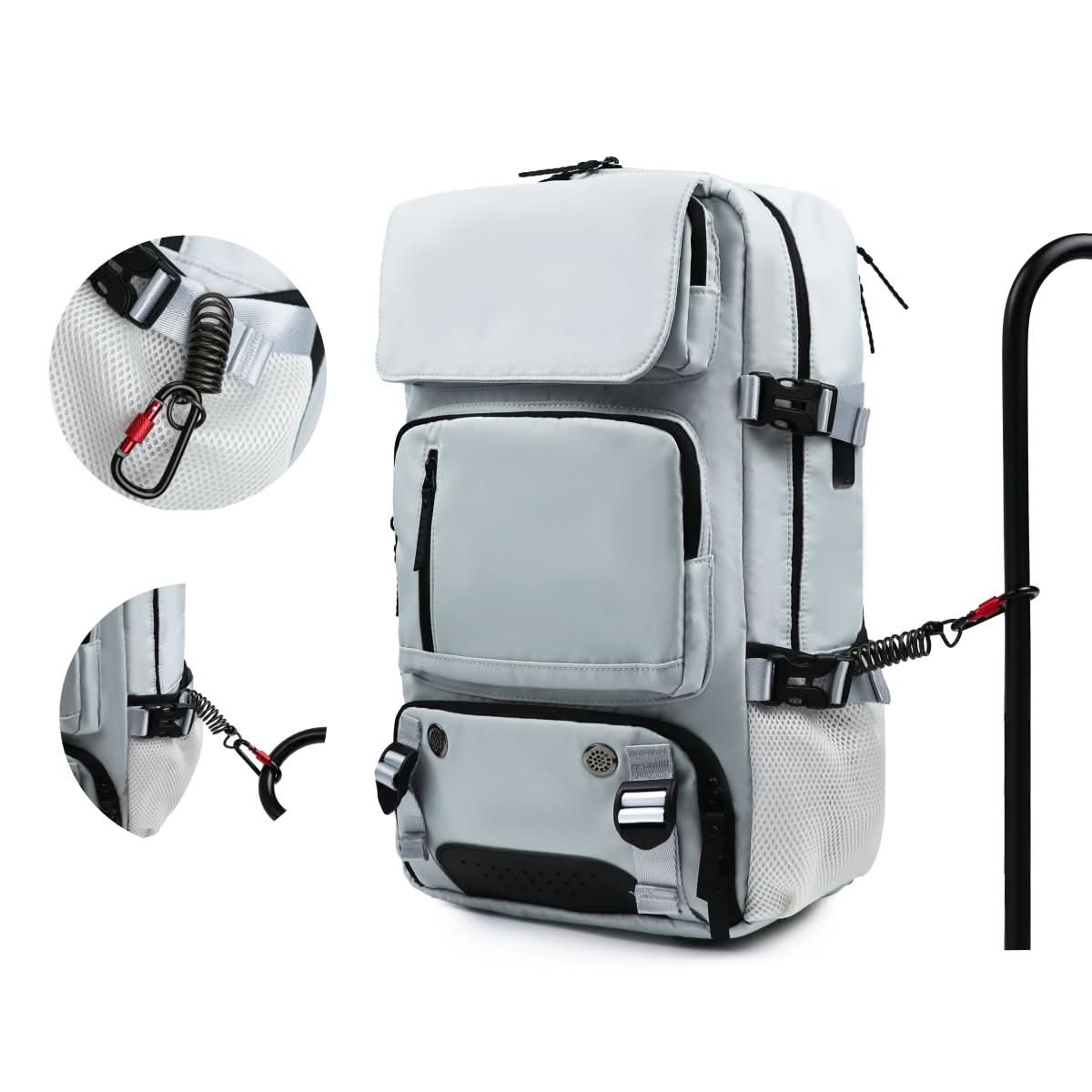 Travel Backpack with USB Port, Shoe Compartment & Anti-Theft Pocket