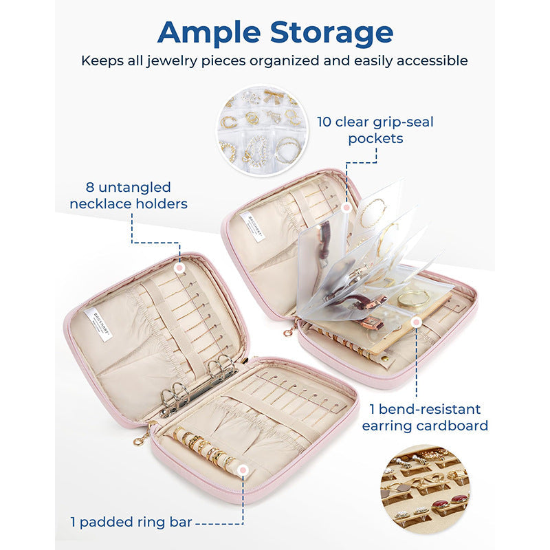 Travel Jewelry Organizer Case
