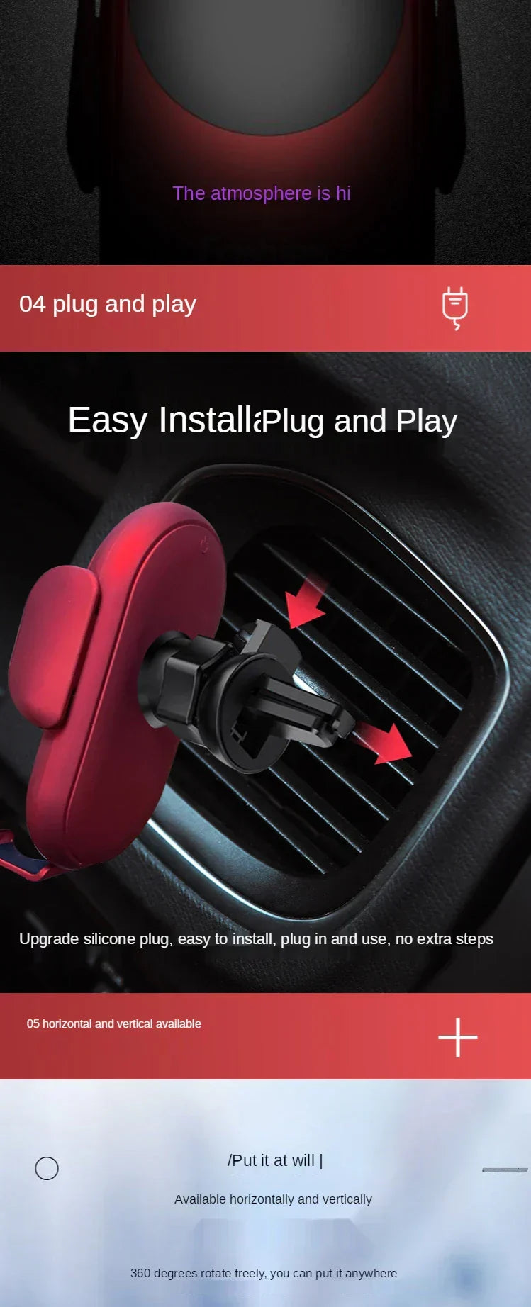 Tubby Wireless Car Charger with Smart Sensor