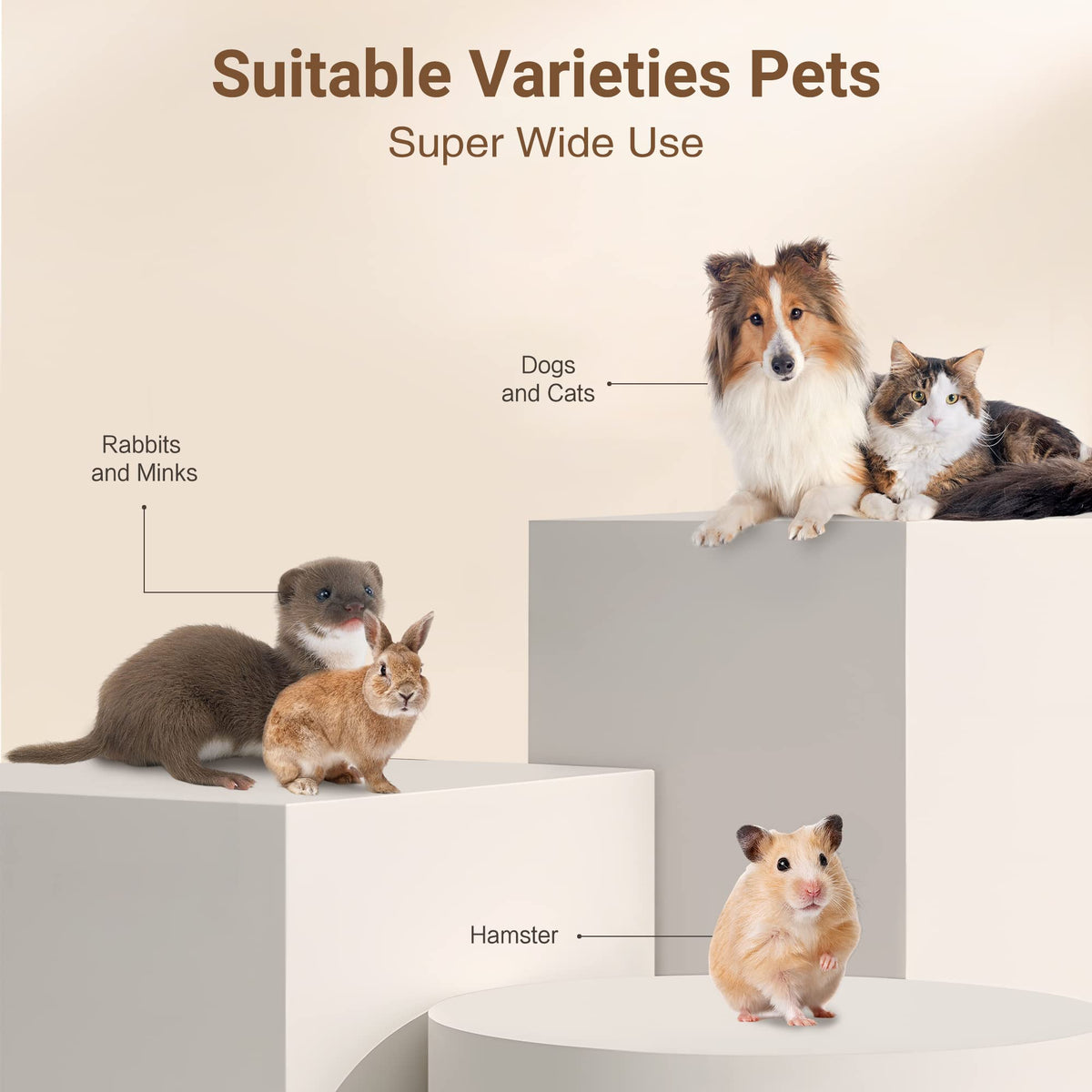 Ultimate Pet Grooming Kit - 4-in-1 Electric Clippers with 4 Interchangeable Blades