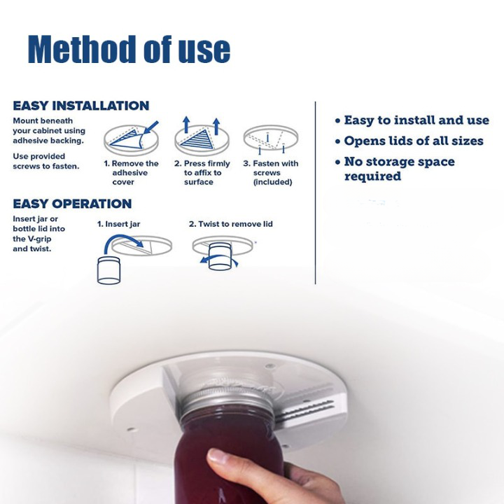 Under-Cabinet Jar Opener