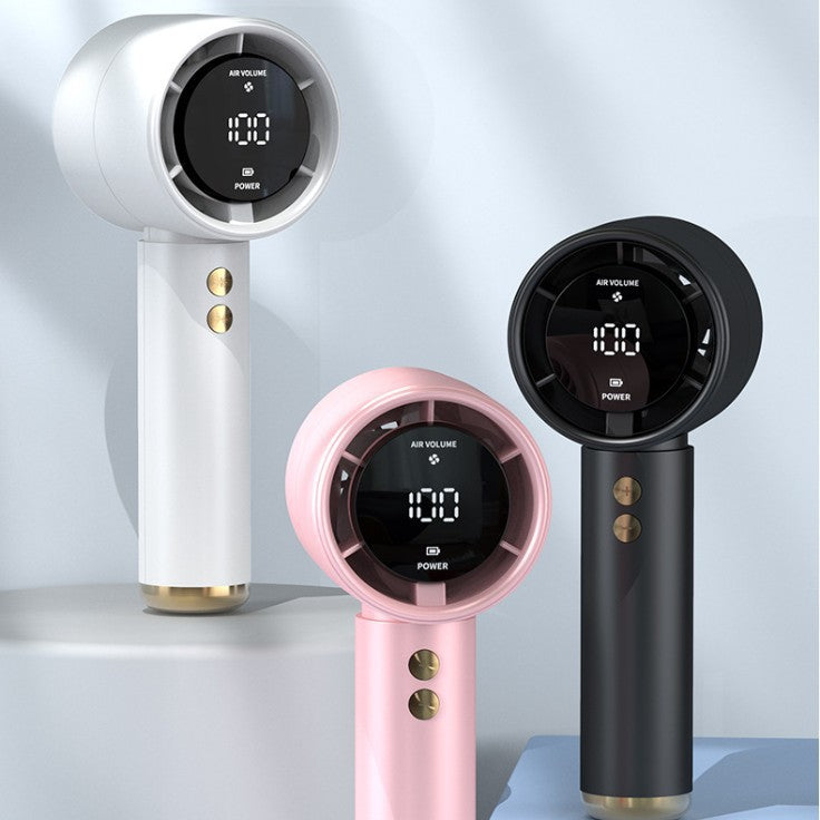 Mini Handheld Fan with digital display
