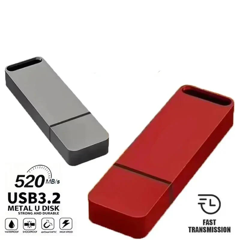 USB 3.2 Flash Drive – High-Speed, Durable Metal Housing & Waterproof for Windows and Mac