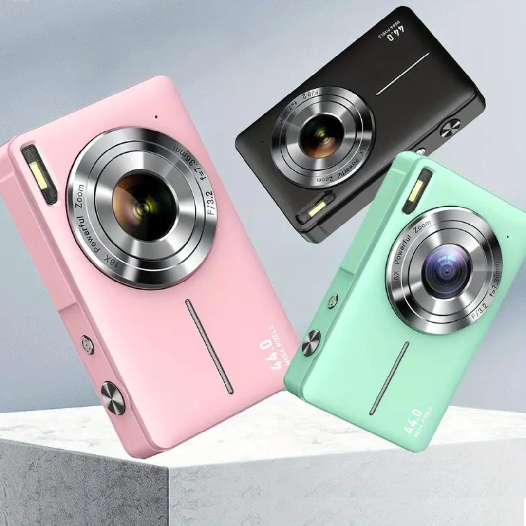 Vintage Digital Camera with 1080p Video Recording – Lightweight and Portable Retro Photography Camera