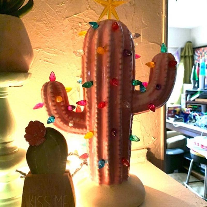 Vintage Lighted Christmas Cactus