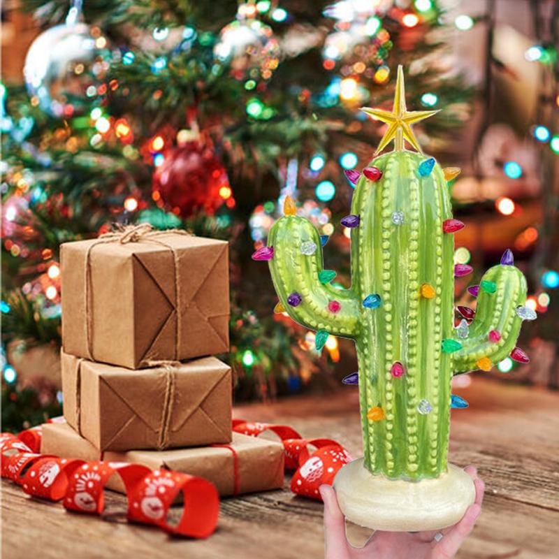 Vintage Lighted Christmas Cactus