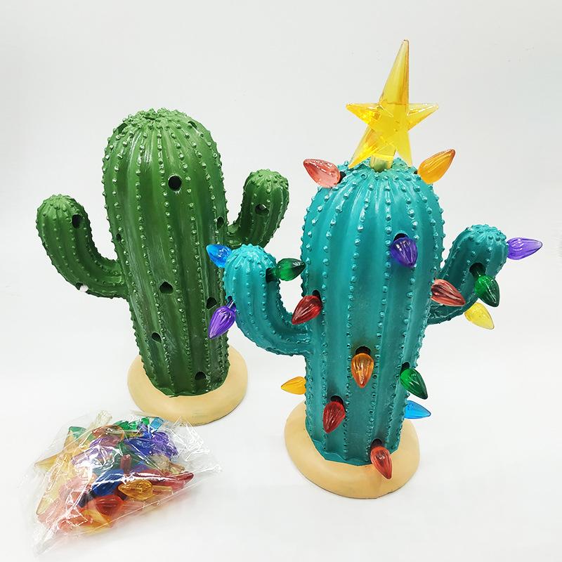 Vintage Lighted Christmas Cactus