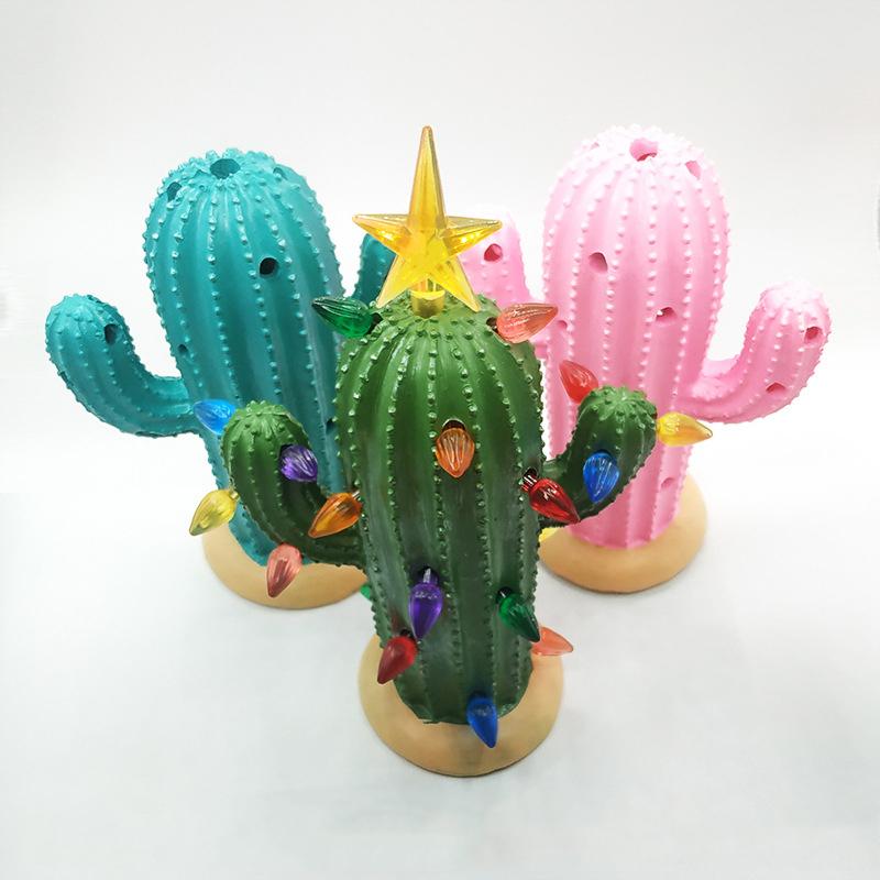 Vintage Lighted Christmas Cactus