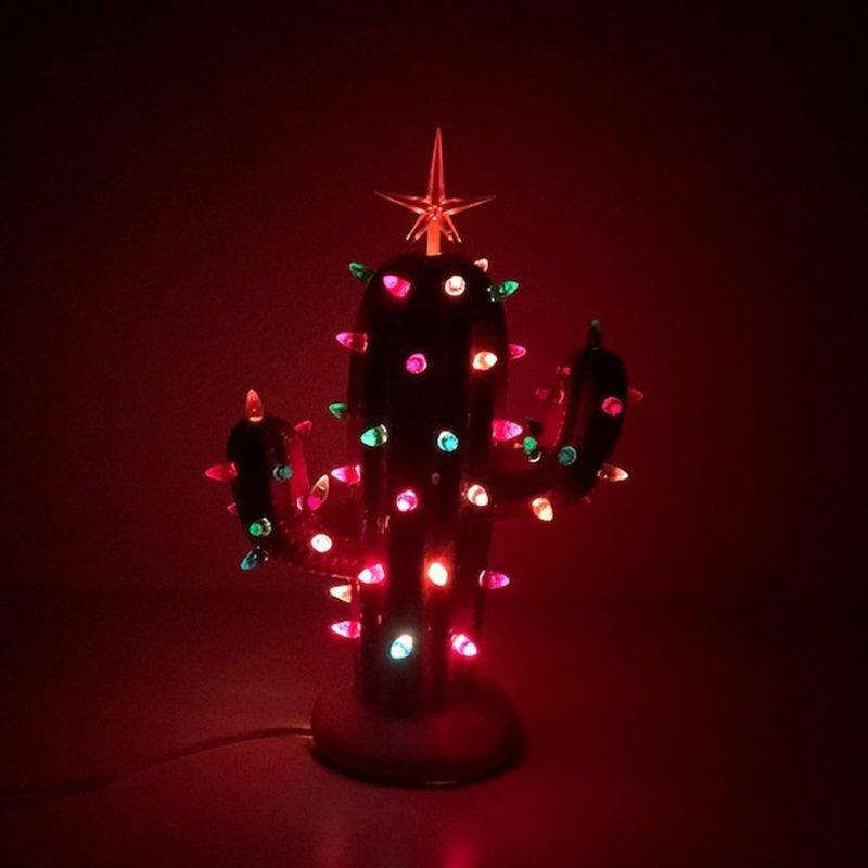 Vintage Lighted Christmas Cactus