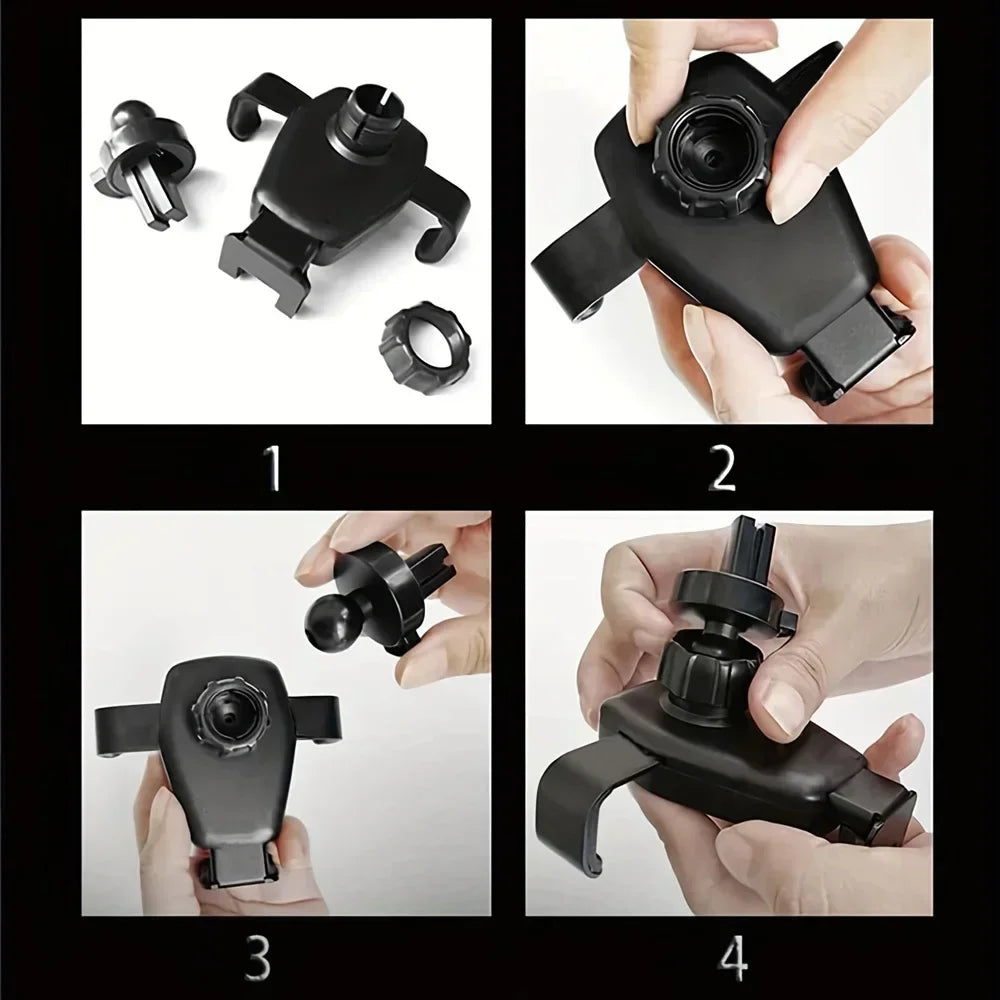 Voltano Auto Phone Holder with Wireless Fast Charging and Automatic Locking for Air Vent