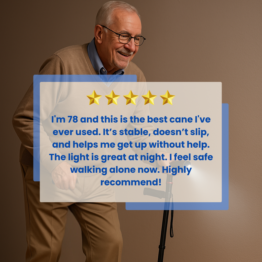 Walking Cane – Ergonomic, Lightweight Design for Seniors & Mobility Support