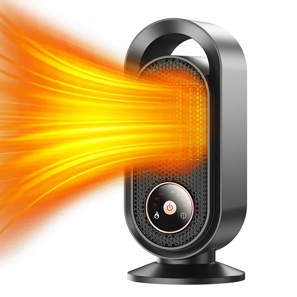 WarmBreeze Mini Heater – Portable 1000W Fan Heater for Desk and Room