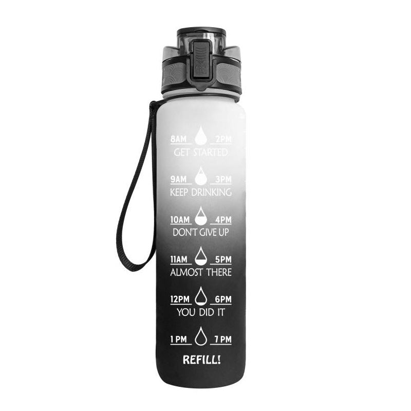 Water bottle with time markers – HydraHero