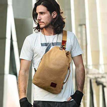 Water-Resistant Canvas Crossbody Bag with Anti-Theft Pocket – MultiWear