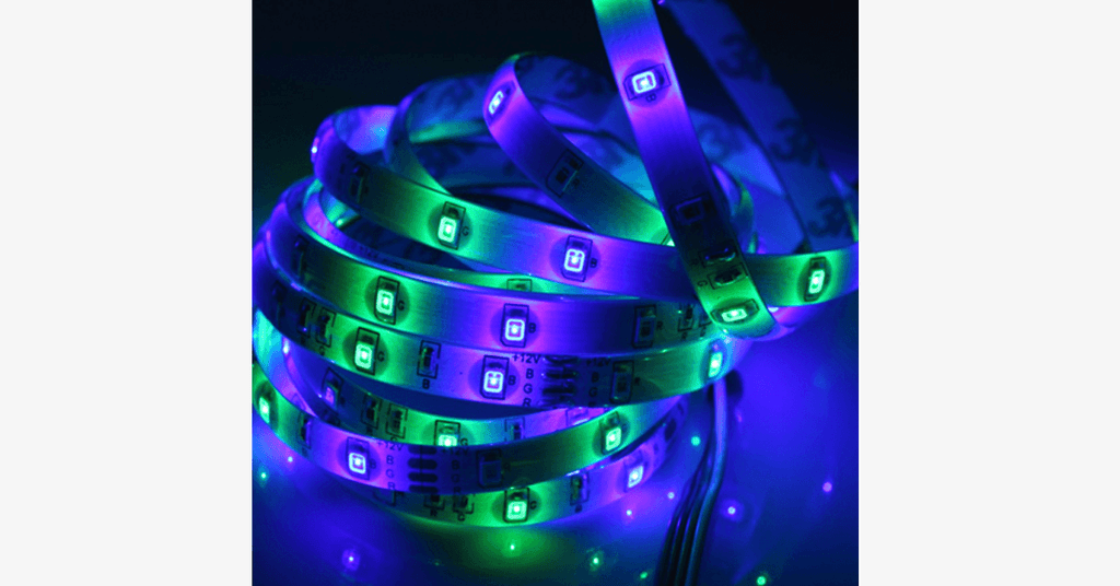 Waterproof LED Strip Lights with Remote – 16 Color Options