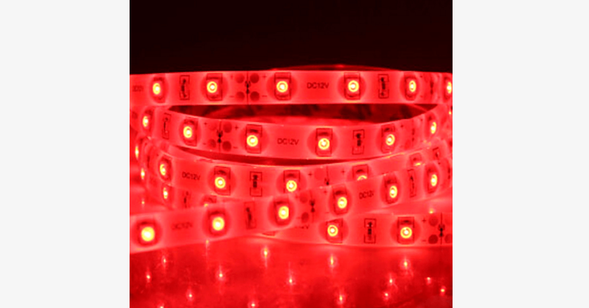 Waterproof LED Strip Lights with Remote – 16 Color Options