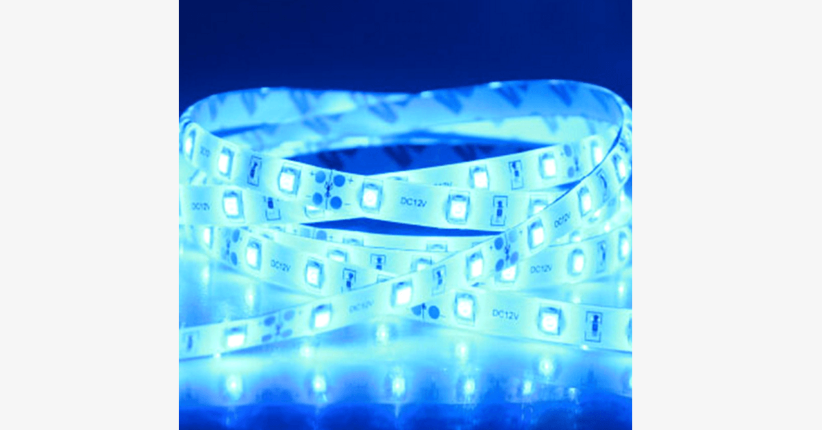 Waterproof LED Strip Lights with Remote – 16 Color Options