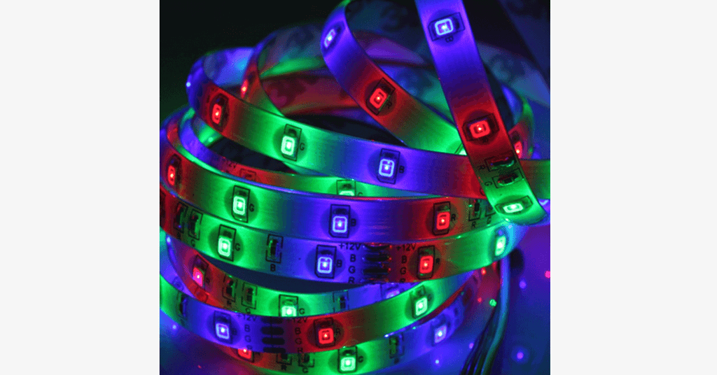 Waterproof LED Strip Lights with Remote – 16 Color Options