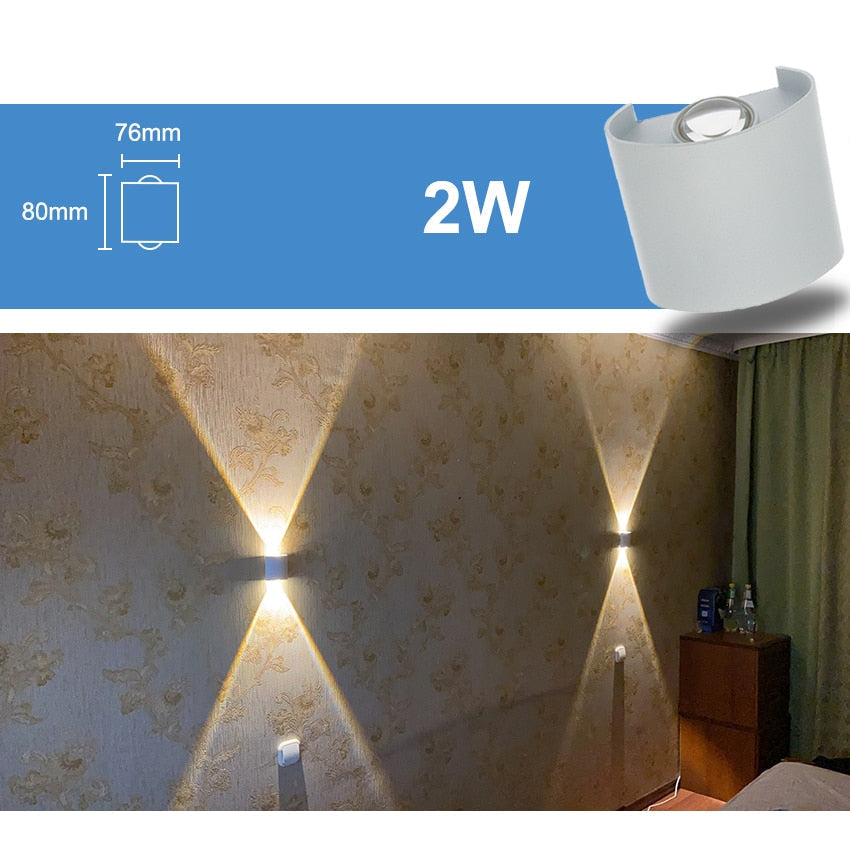 Waterproof LED Wall Sconce for Indoor and Outdoor Use