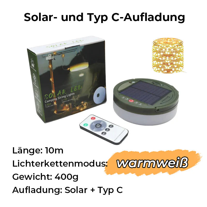 Waterproof Portable Collapsible Fairy Lights for Outdoor Use