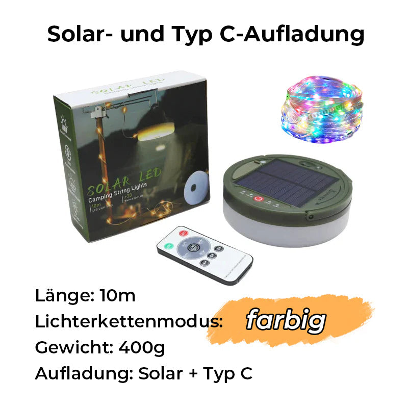 Waterproof Portable Collapsible Fairy Lights for Outdoor Use