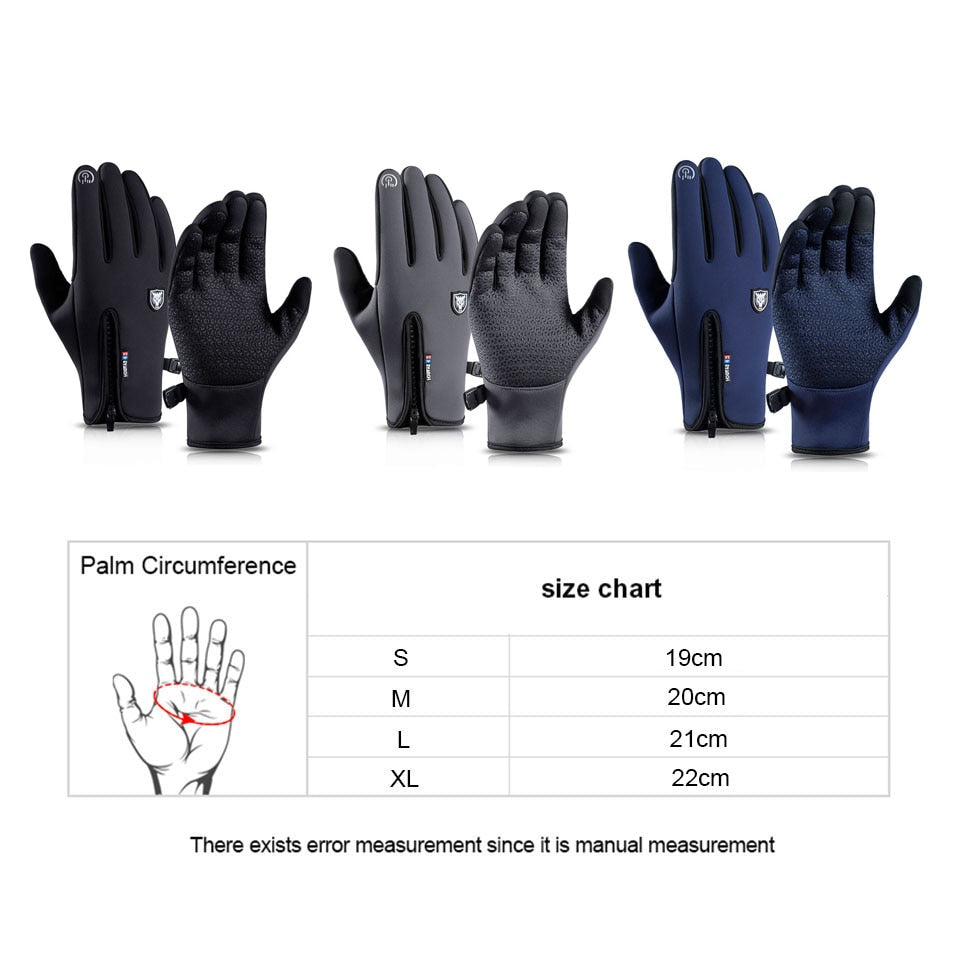 Waterproof Thermal Gloves for Winter with Touchscreen Capability