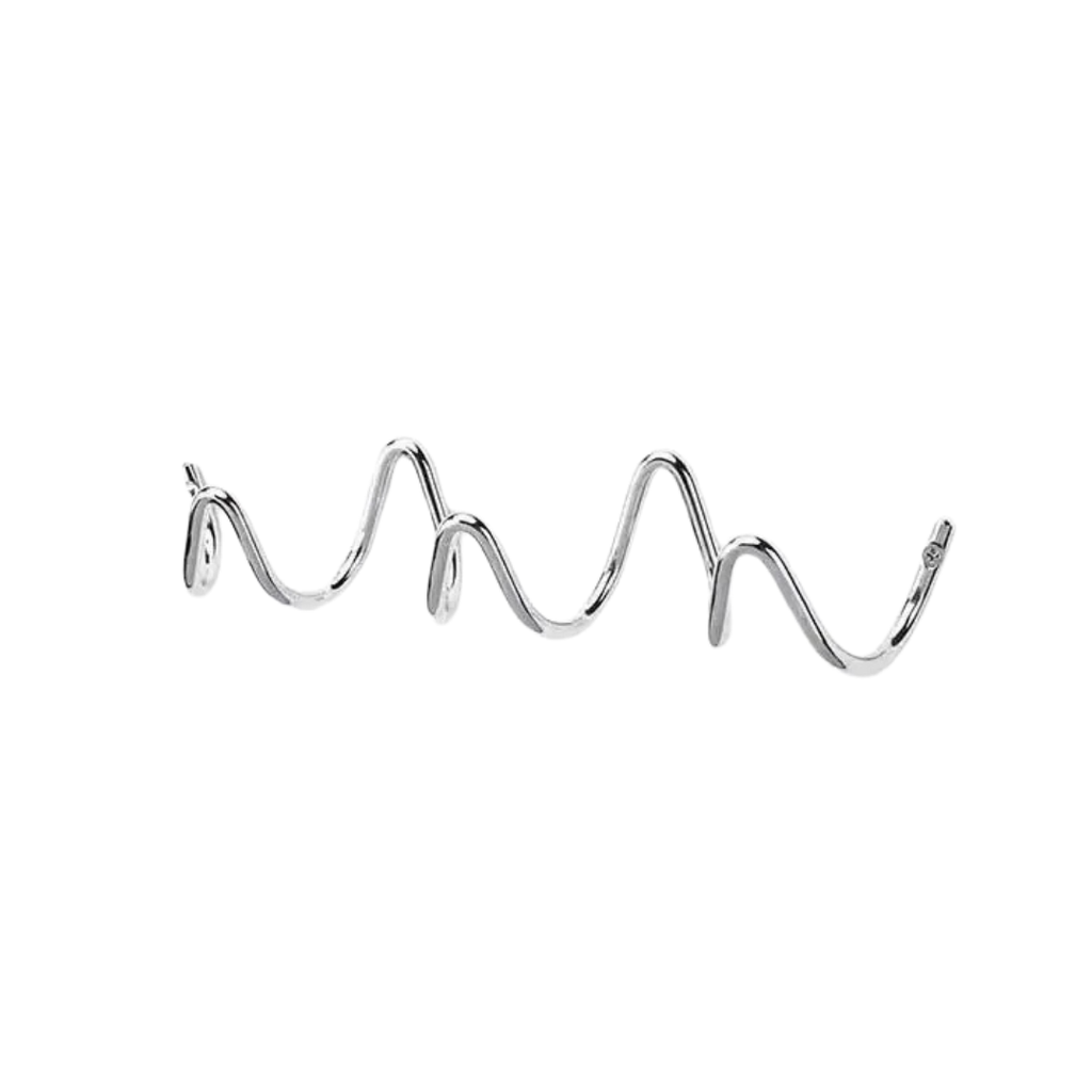 Wave Wall Mounted Coat Rack – Iron Hook Rail with 3 or 5 Hooks & Screws Included, 6 Colors, 13 or 22 Inches