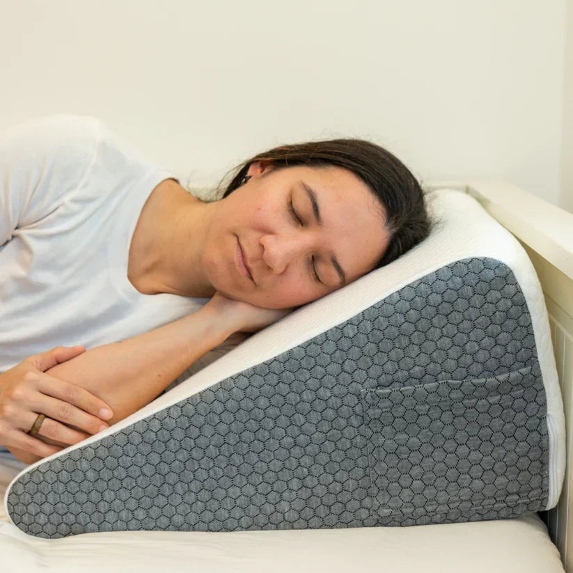 Wedge Pillow for Sleep Apnea – Elevates Head, Reduces Snoring & Acid Reflux for Restful Sleep