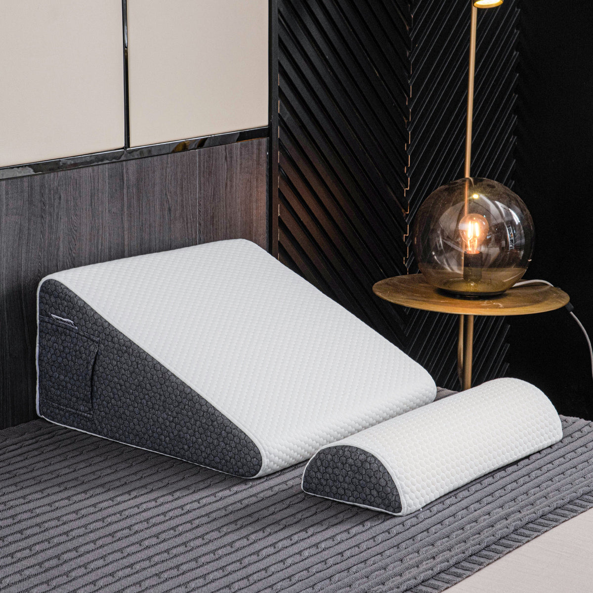 Wedge Pillow for Sleep Apnea – Elevates Head, Reduces Snoring & Acid Reflux for Restful Sleep