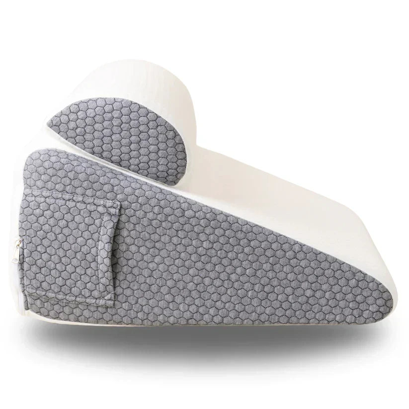 Wedge Pillow for Sleep Apnea – Elevates Head, Reduces Snoring & Acid Reflux for Restful Sleep