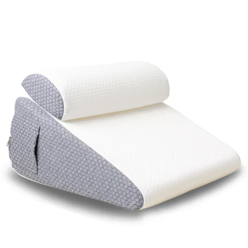 Wedge Pillow for Sleep Apnea – Elevates Head, Reduces Snoring & Acid Reflux for Restful Sleep