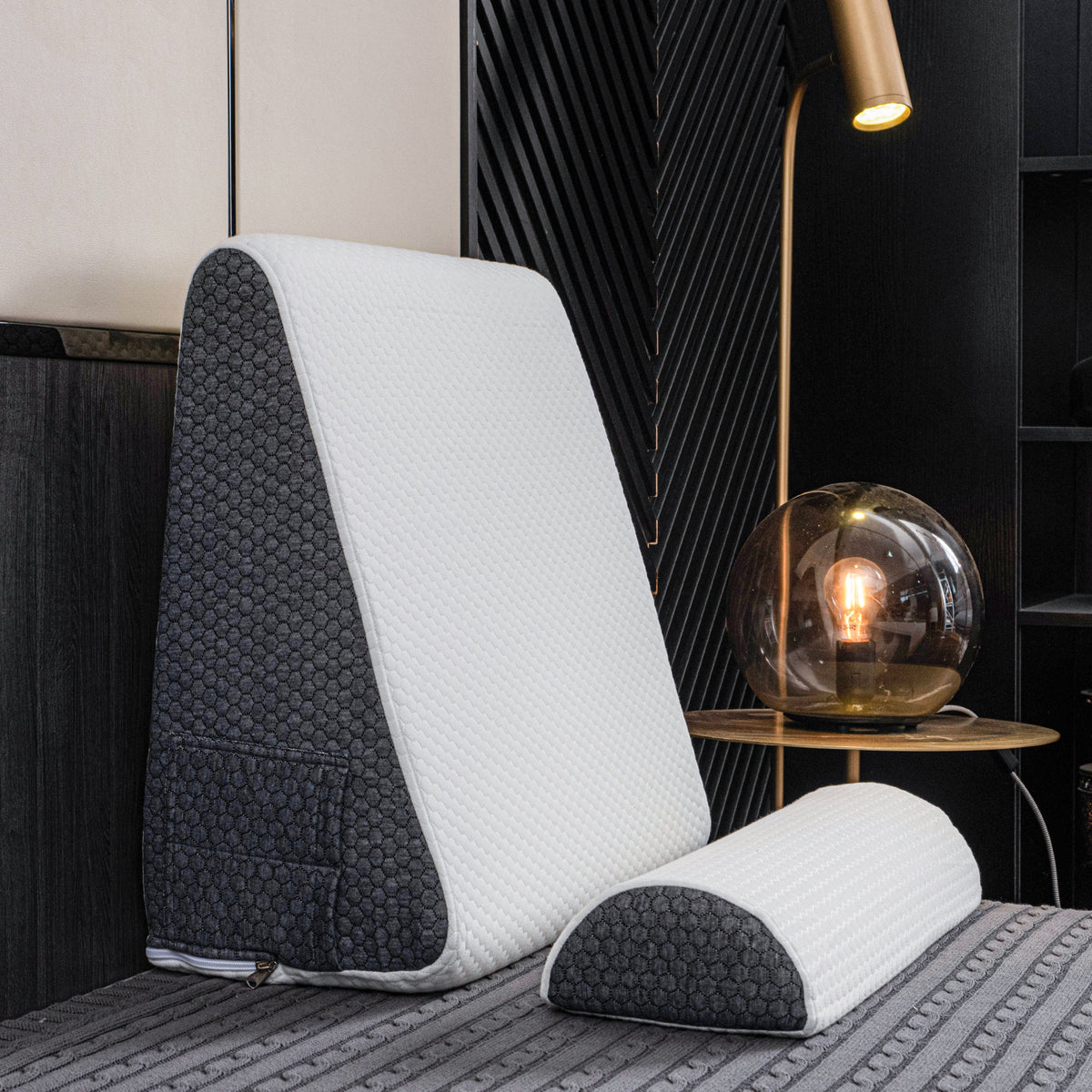Wedge Pillow for Sleep Apnea – Elevates Head, Reduces Snoring & Acid Reflux for Restful Sleep