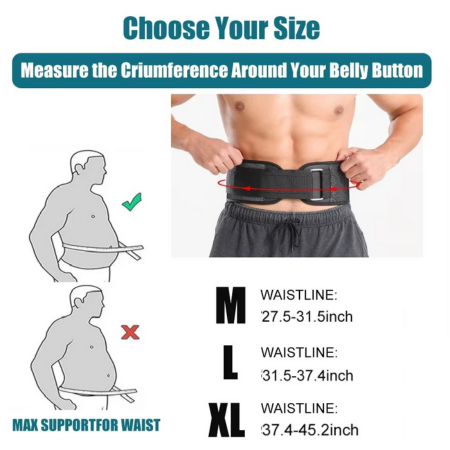 Weightlifting Belt for Strength Training, Powerlifting and Squats – Back Support