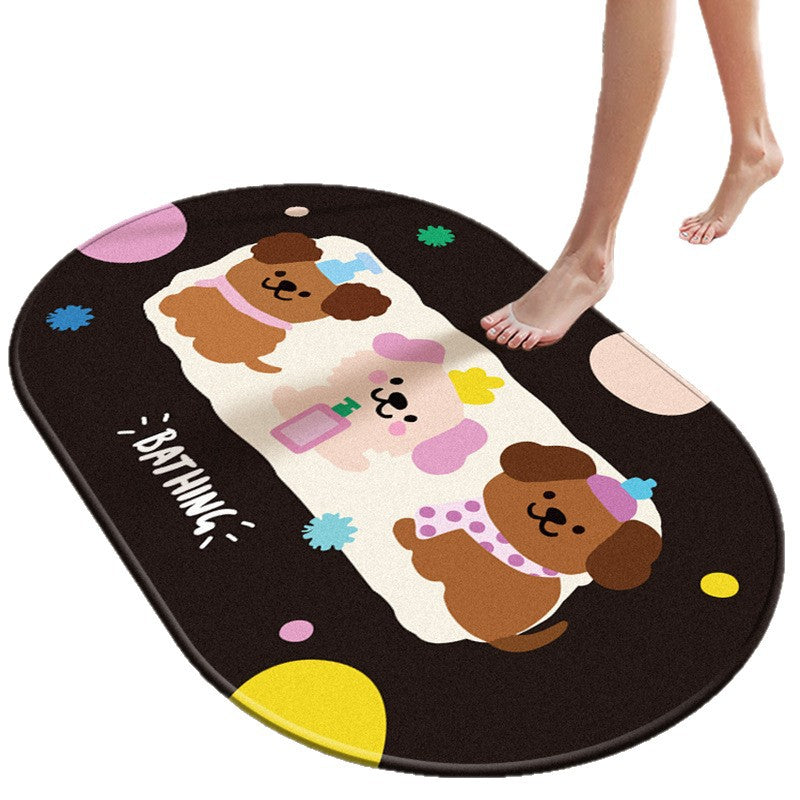 Whimsical Kitten Decorative Area Rug