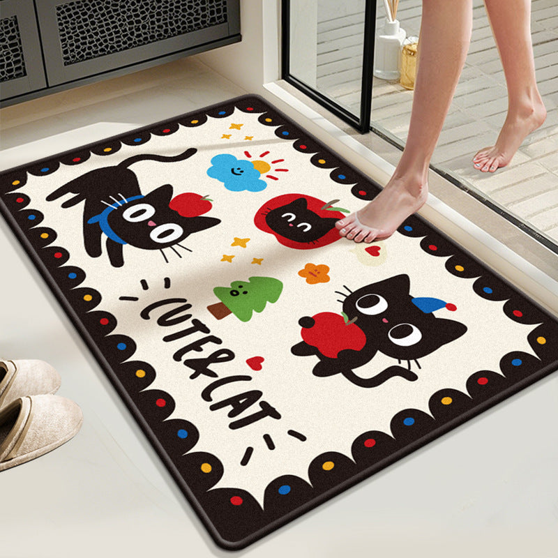 Whimsical Kitten Decorative Area Rug