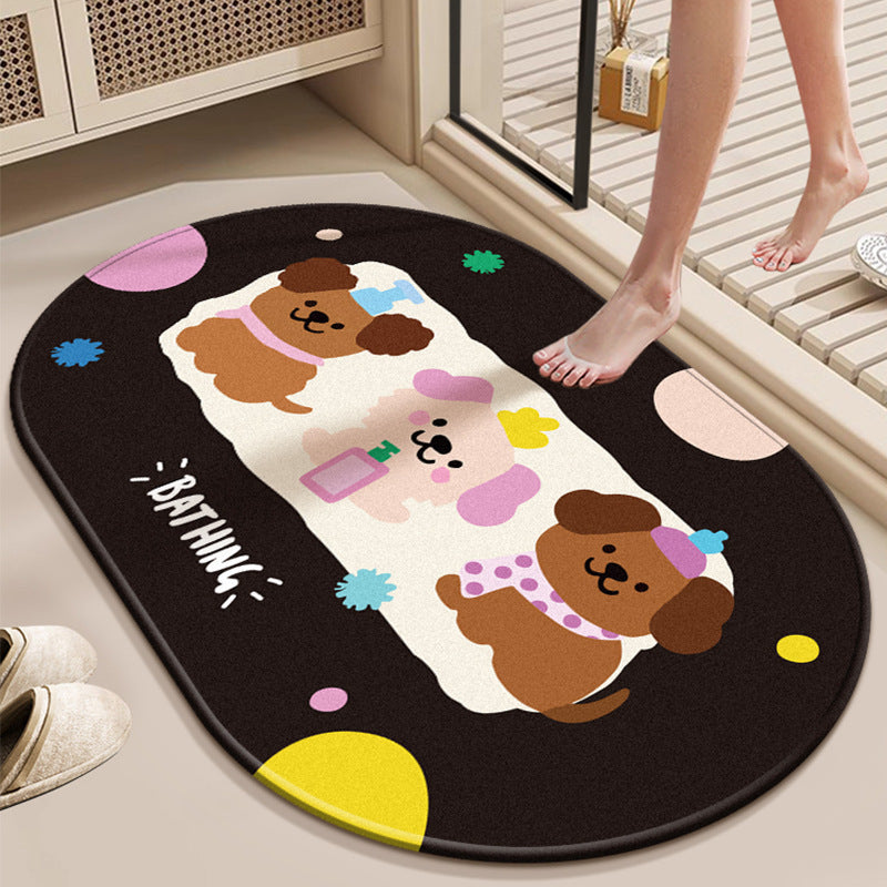 Whimsical Kitten Decorative Area Rug