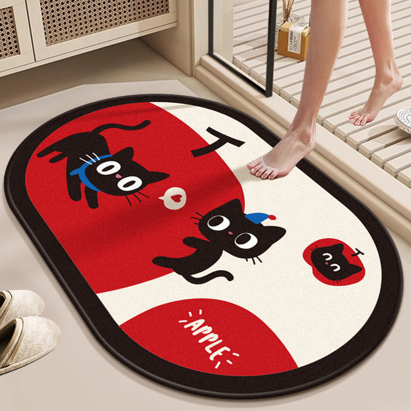 Whimsical Kitten Decorative Area Rug