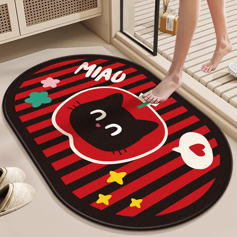 Whimsical Kitten Decorative Area Rug