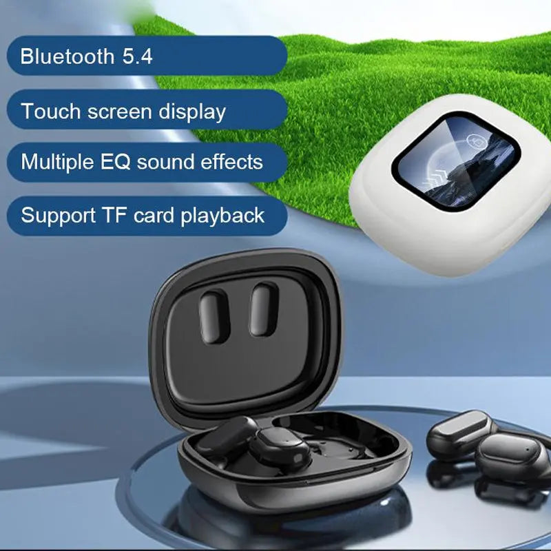 Wireless Bluetooth Earbuds with Smart Touchscreen Charging Case