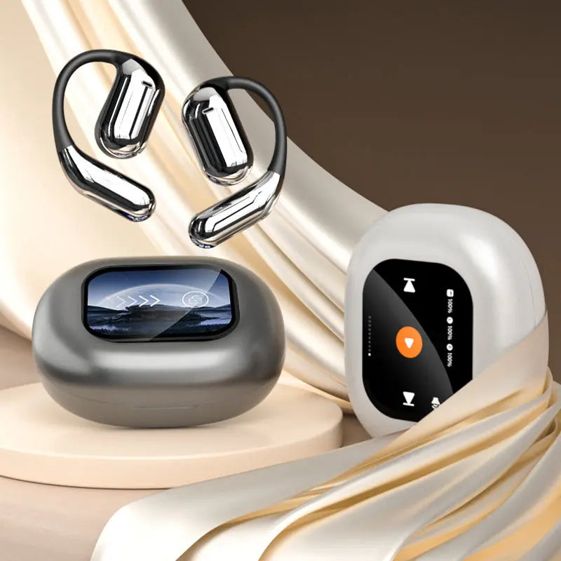 Wireless Bluetooth Earbuds with Smart Touchscreen Charging Case