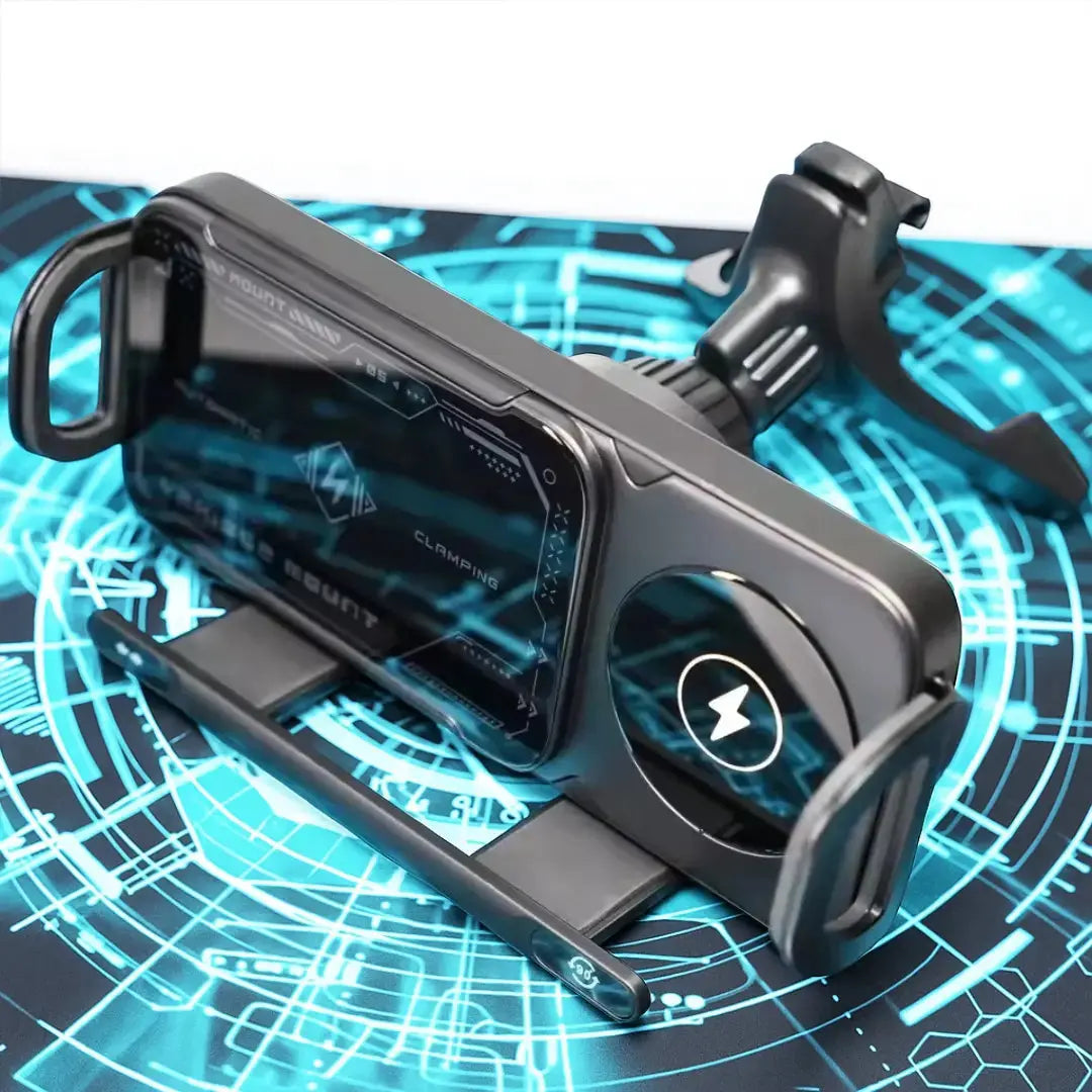 Wireless Charging Car Phone Mount with Auto-Grip