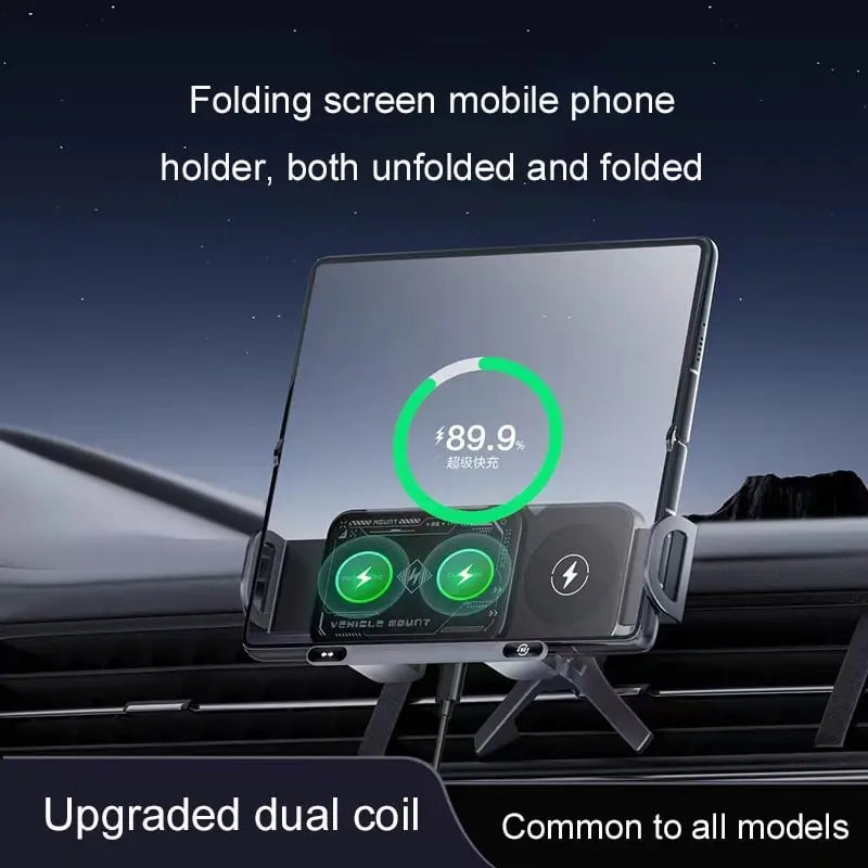 Wireless Charging Car Phone Mount with Auto-Grip