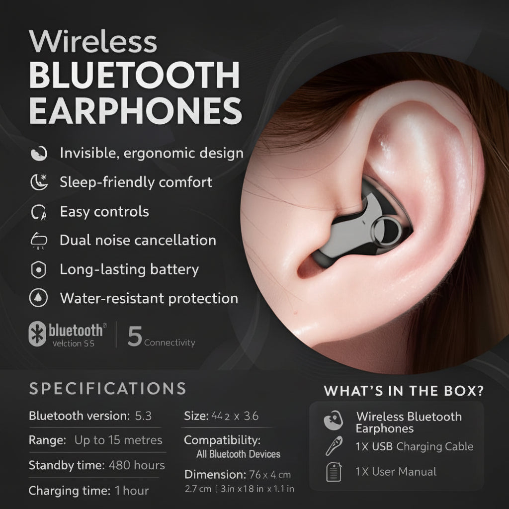 Wireless Earbuds Bluetooth Noise Canceling In Ear Headphones